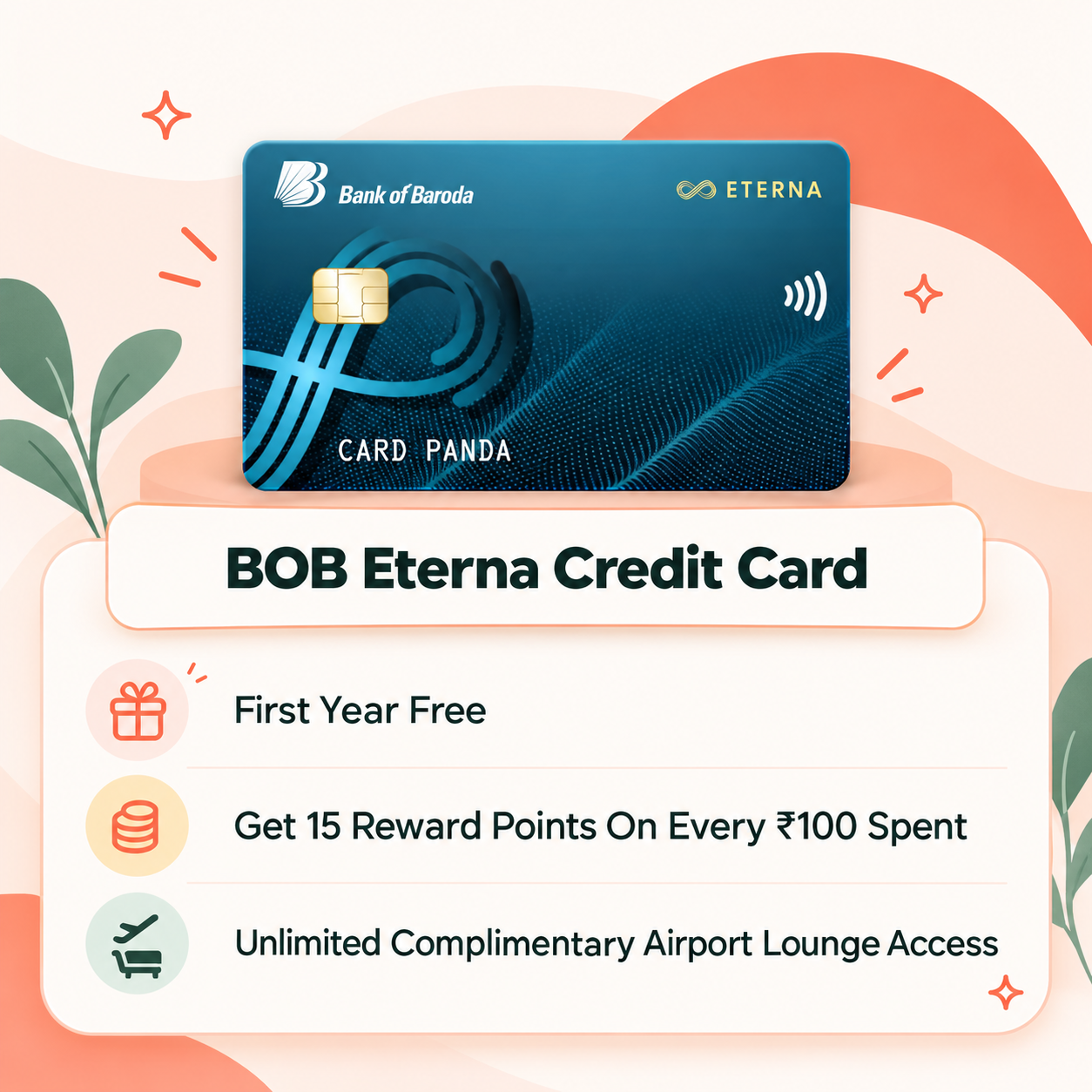 BOBCARD Eterna Credit Card highlights